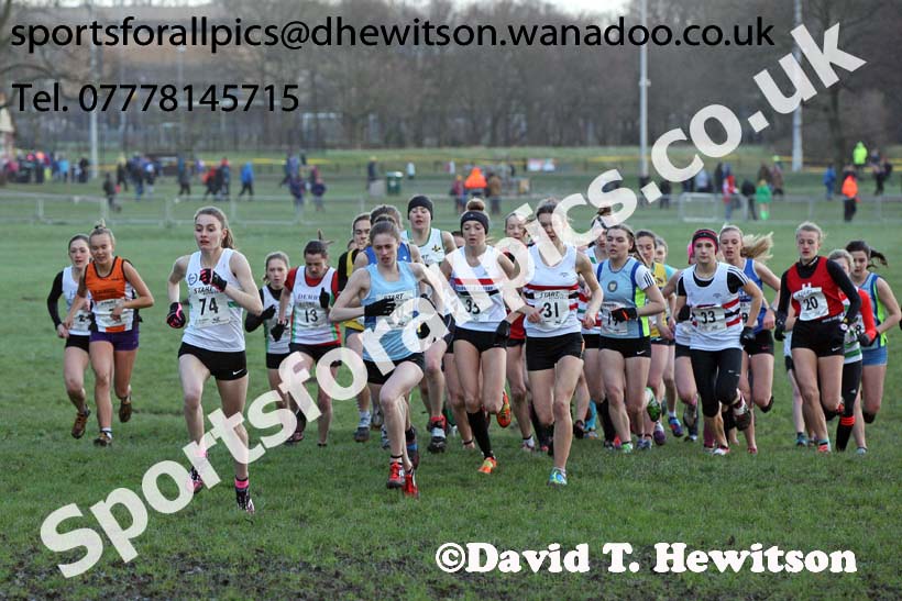 Womens under-20 Northern Cross Country Champs., Witton Park, Blackburn. Photo: David T. Hewitson/Sports for All Pics